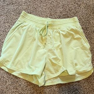 Women's Athletic Shorts in Light Green